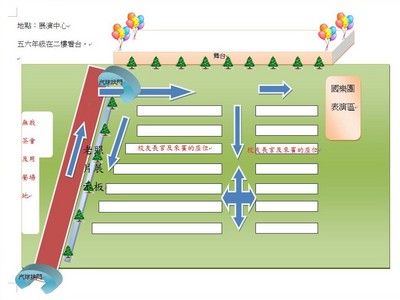 110週年慶祝大會場地布置概圖