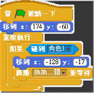 終點的程式換關