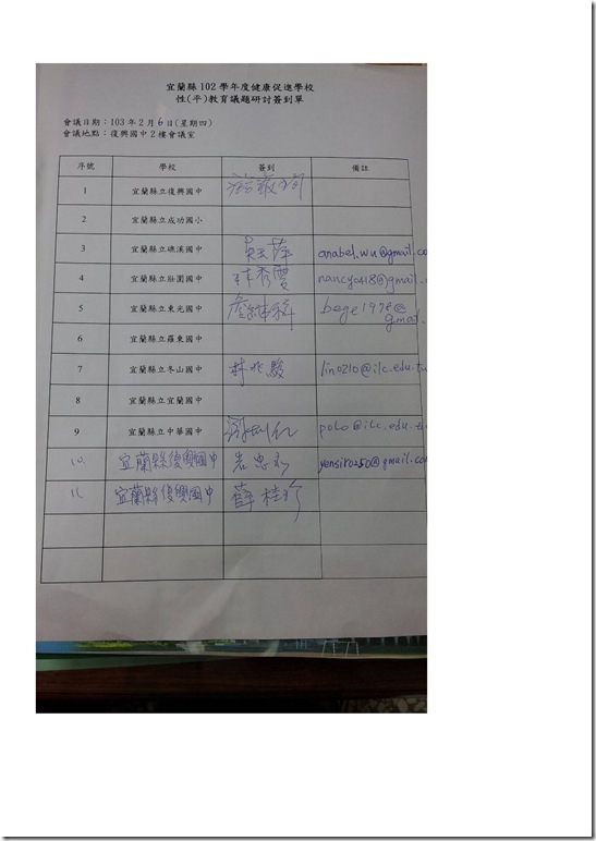Microsoft Word - 宜蘭縣102學年度健康促進學校性教育議題研討第一次會議紀錄[1].doc0003