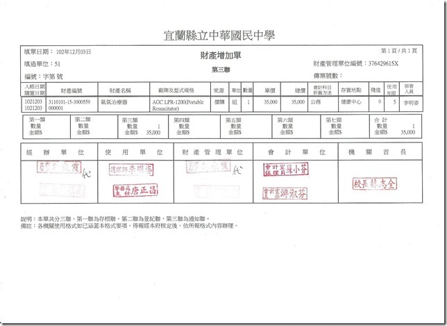 102.12.3氧氣治療器