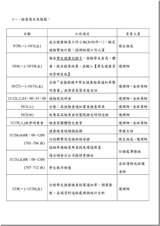 Microsoft Word - 103學年中華國中健康檢查計畫0001