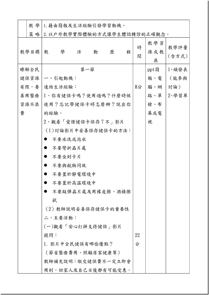 Microsoft Word - 四年級全民健保.docx0001