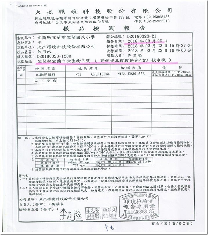 2-2-2-4-5飲用水檢測報告-1070326-2