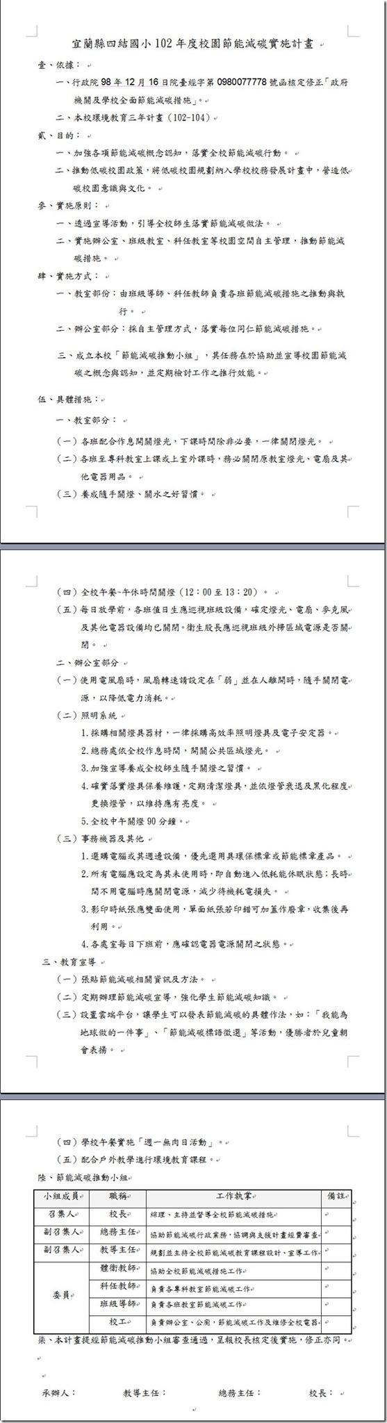 節能減碳計畫