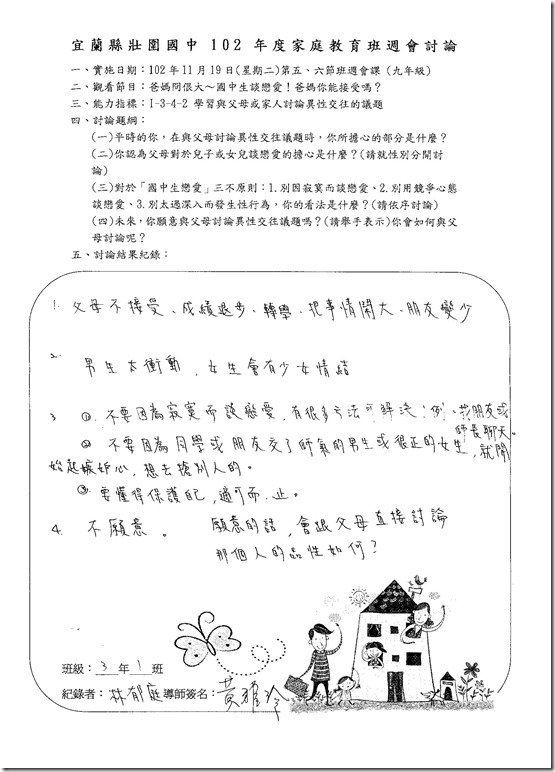 1119家庭教育宣導(預備建立家庭)301