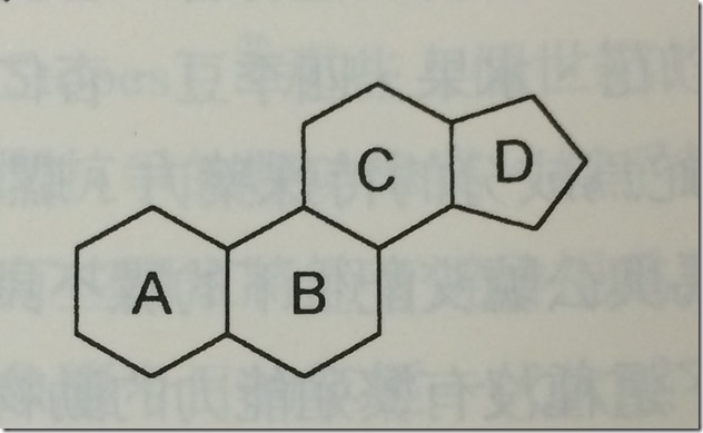 類固醇的ABCD四個環