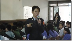 婦幼商秀慧隊長演講神情