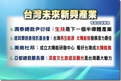 台灣未來新興產業
