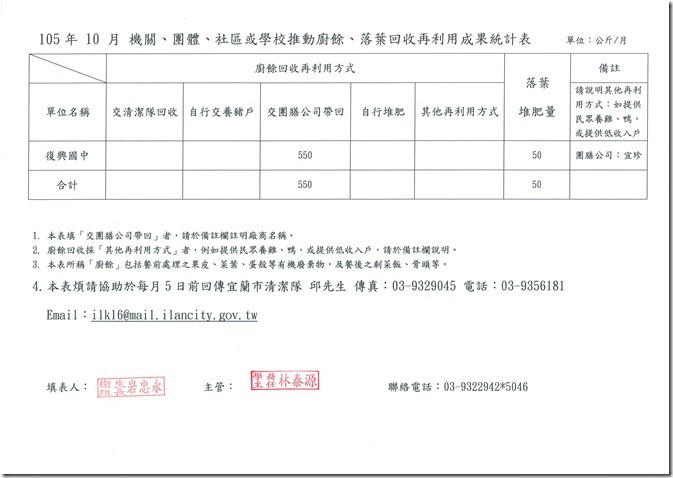 廚餘落葉回收表2