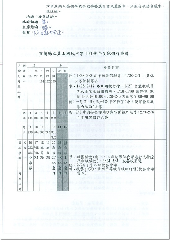 103學年度第二次校務會議 - 14