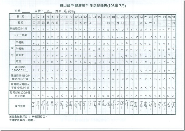 挑戰太陽任務暑期作業單 - 7