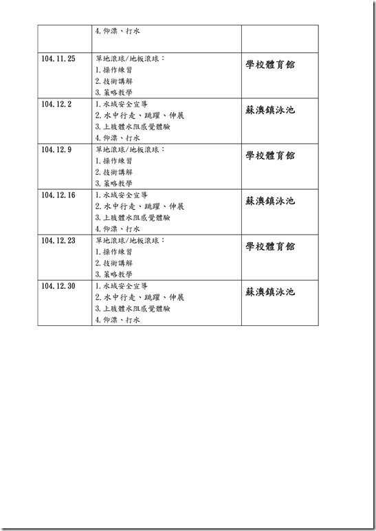 Microsoft Word - 員山國中104年度適應體育課程訓練計畫[2].docx0007