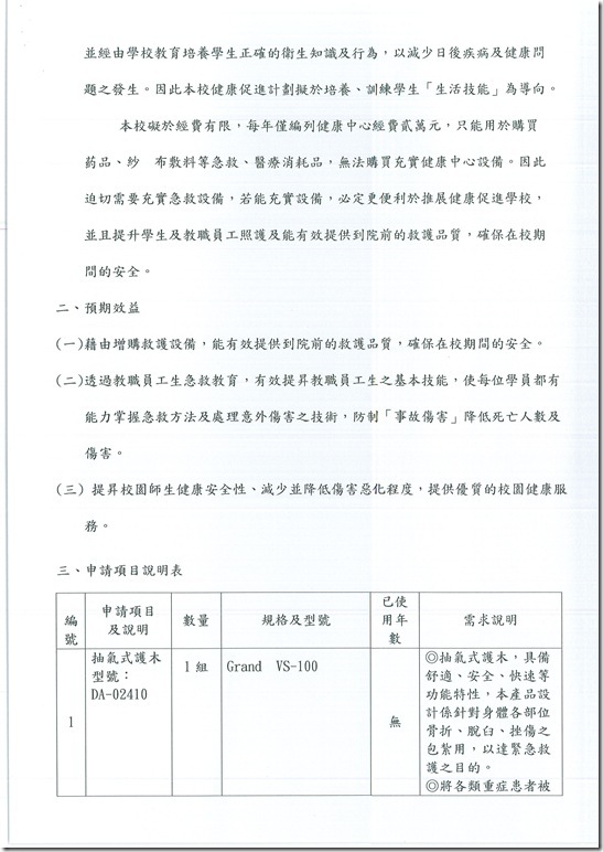 103 學年度健康中心設備更新計畫 - 3