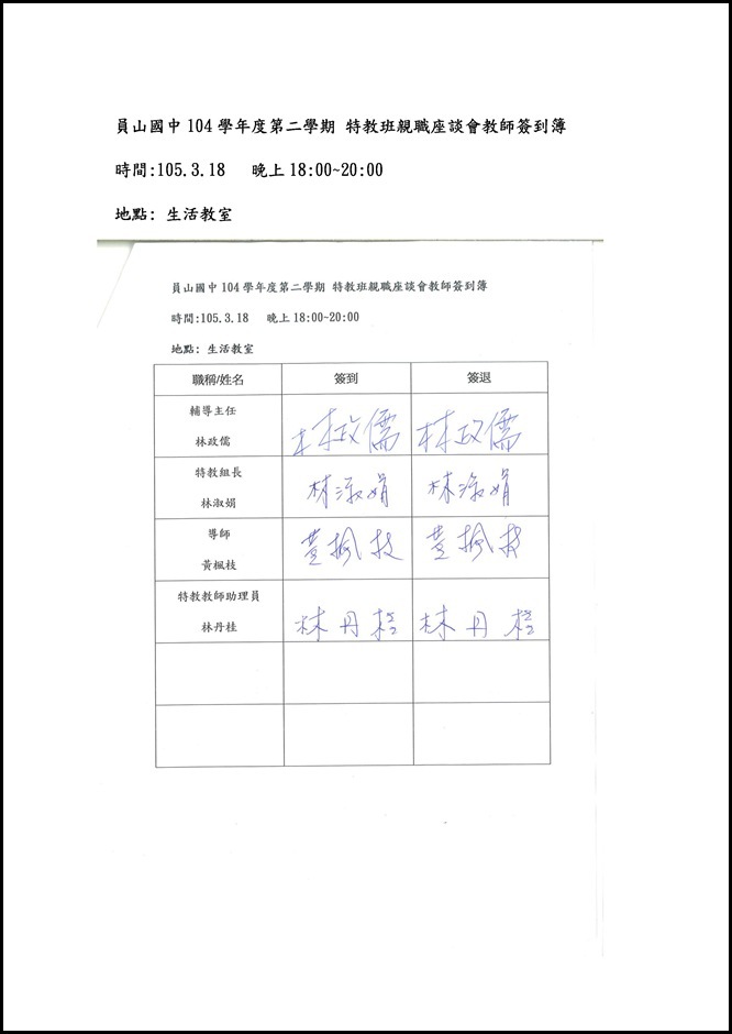Microsoft Word - 員山國中104學年度 特教組第二學期親職座談會.docx0002