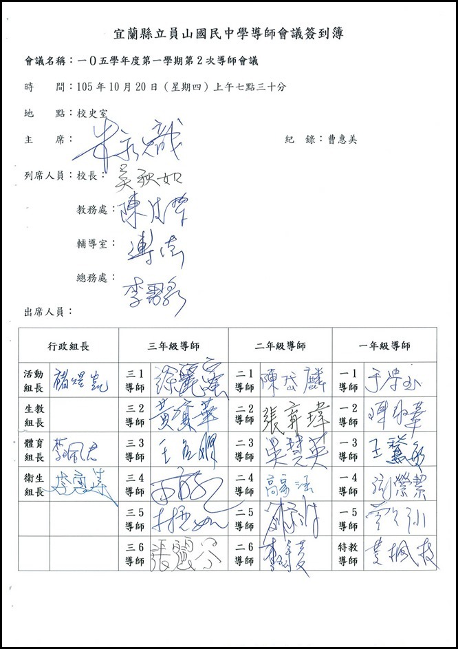 105學年度導師會報23