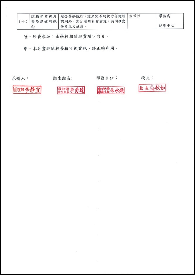 105學年度視力保健實施計畫 - 3