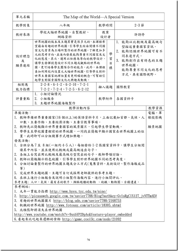 101學年度課程計畫書-77