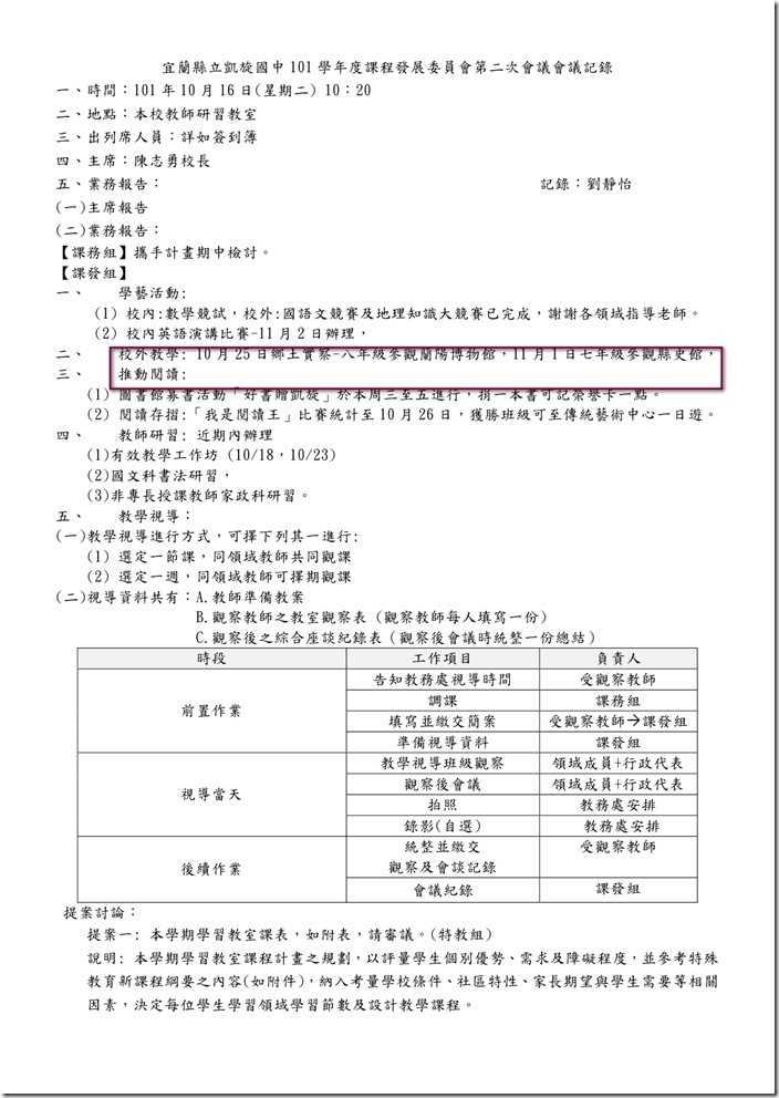 101學年度課程發展委員會會議記錄-1