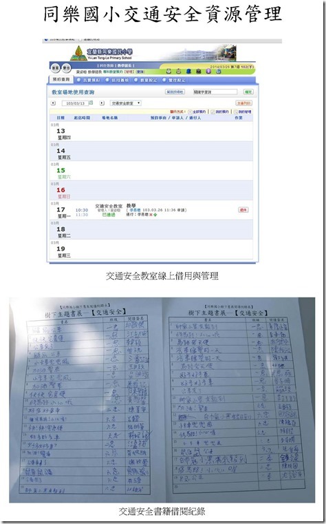 同樂國小交通安全資源管理